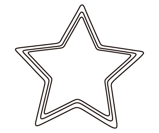 アズワン 野菜抜 3PC 星  1個（ご注文単位1個）【直送品】