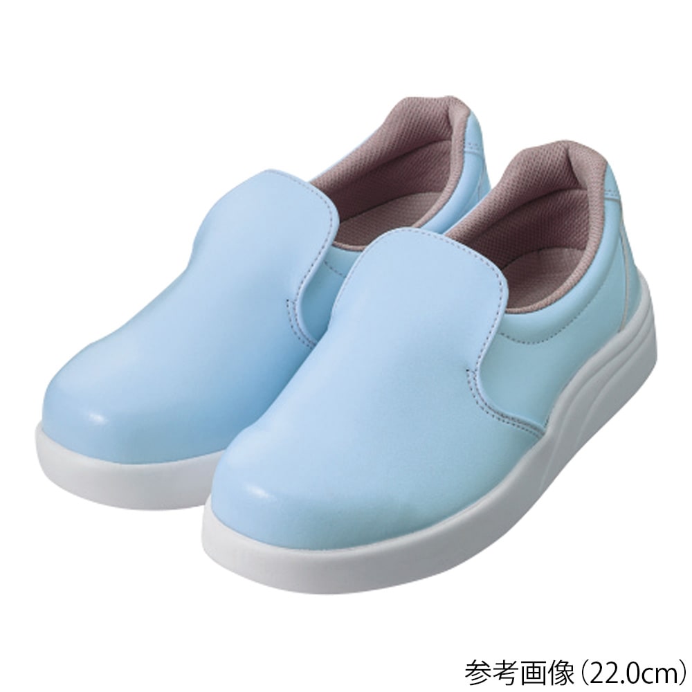 カゼン ワークシューズ スカイブルー 24.0cm 469-21 1足（ご注文単位1足）【直送品】