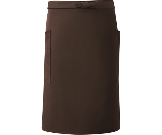 興栄繊商 ミドルエプロン ペン差付 ダークブラウン フリー EP600 1枚(ご注文単位1枚)【直送品】