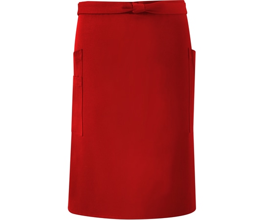 興栄繊商 ミドルエプロン ペン差付 イタリアンレッド フリー EP600 1枚(ご注文単位1枚)【直送品】