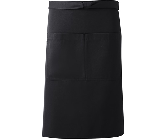 興栄繊商 ギャルソンミドルエプロン ブラック フリー GA75 1枚(ご注文単位1枚)【直送品】