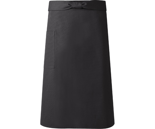 興栄繊商 和風ミドルエプロン ハンプ ブラック フリー M20 1枚(ご注文単位1枚)【直送品】