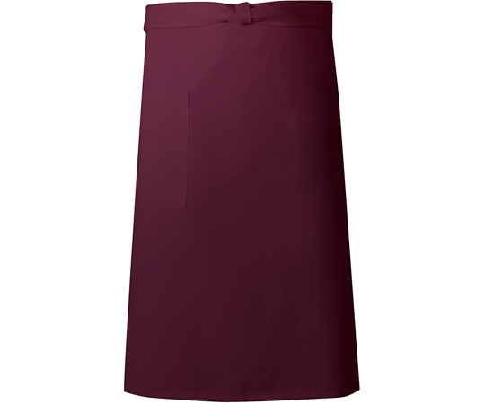 興栄繊商 ミドルエプロン ボルドー フリー KK60 1枚(ご注文単位1枚)【直送品】