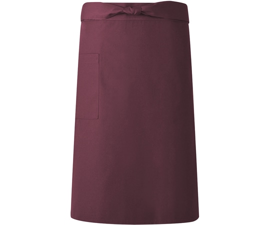 興栄繊商 ミドルエプロン エンジ フリー KF60 1枚(ご注文単位1枚)【直送品】