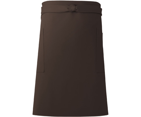 興栄繊商 ミドルエプロン ブラウン フリー AW75 1枚(ご注文単位1枚)【直送品】