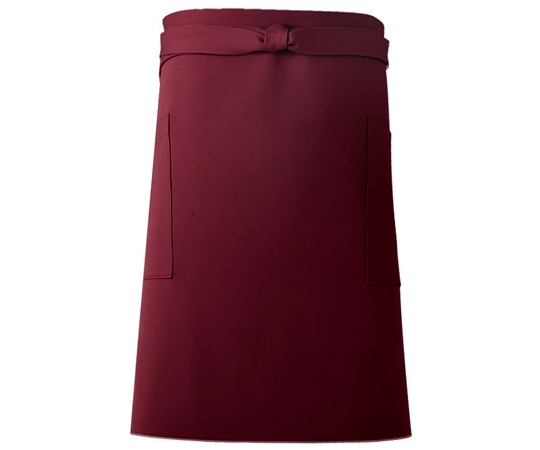 興栄繊商 ミドルエプロン ワイン フリー AW75 1枚(ご注文単位1枚)【直送品】