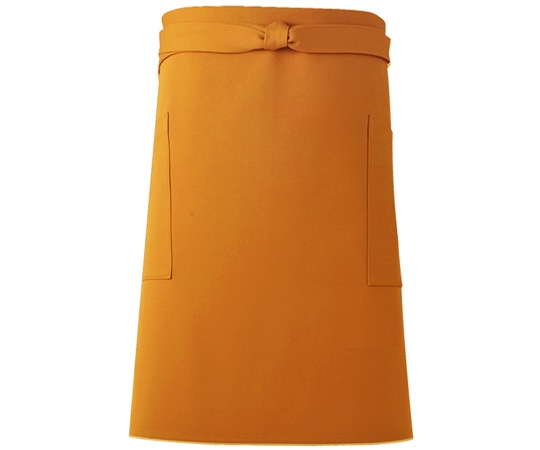 興栄繊商 ミドルエプロン オレンジ フリー AW75 1枚(ご注文単位1枚)【直送品】