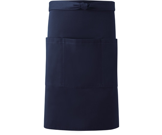 興栄繊商 和風ミドルエプロン ネイビー フリー MW20 1枚(ご注文単位1枚)【直送品】