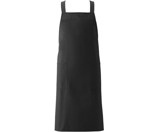 興栄繊商 胸当てエプロン タスキ ブラック フリー KI300 1枚(ご注文単位1枚)【直送品】