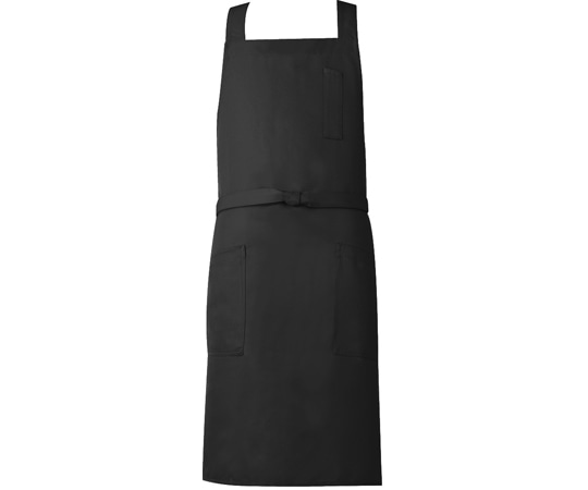 興栄繊商 胸当てエプロン メンズ ブラック フリー MX90 1枚(ご注文単位1枚)【直送品】