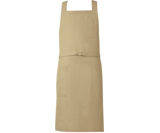 興栄繊商 胸当てエプロン メンズ ベージュ フリー MX90 1枚(ご注文単位1枚)【直送品】