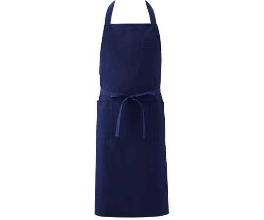 興栄繊商 胸当てエプロン ネイビー フリー KI750 1枚(ご注文単位1枚)【直送品】