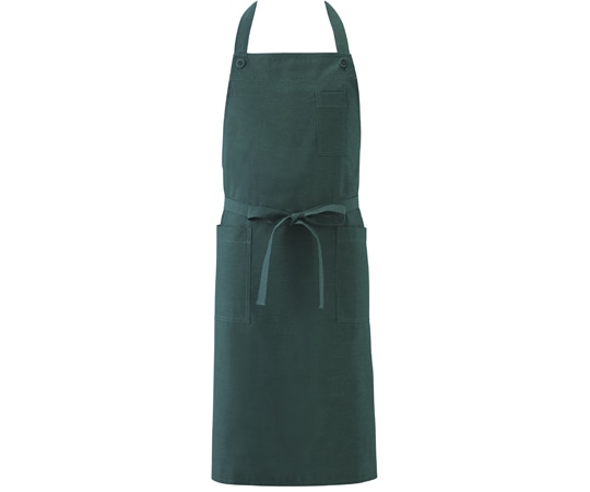 興栄繊商 胸当てエプロン グリーン フリー KI750 1枚(ご注文単位1枚)【直送品】