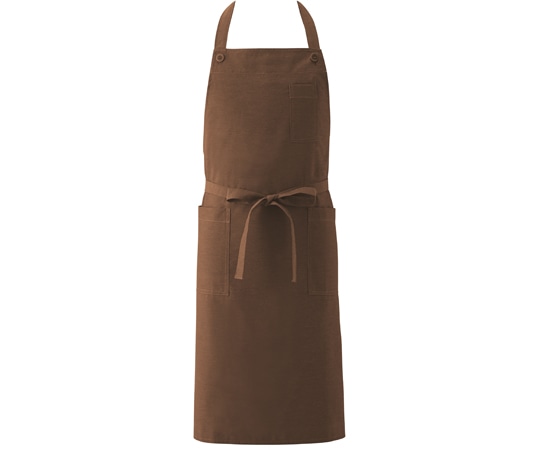 興栄繊商 胸当てエプロン マロン フリー KI750 1枚(ご注文単位1枚)【直送品】