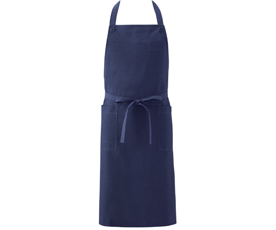 興栄繊商 胸当てエプロン ミディアムブルー フリー KI750 1枚(ご注文単位1枚)【直送品】