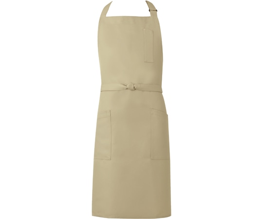 興栄繊商 胸当てエプロン メンズ ベージュ フリー MN90 1枚(ご注文単位1枚)【直送品】