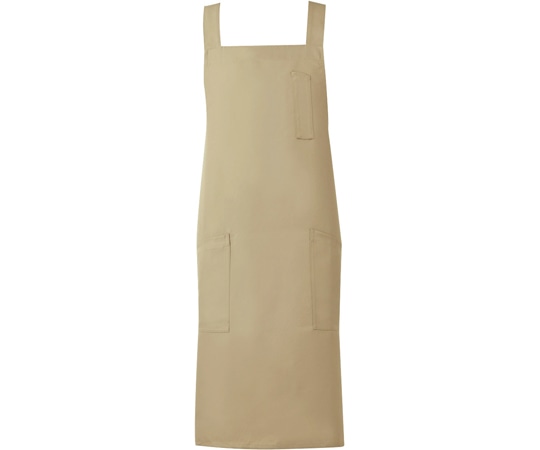 興栄繊商 胸当てエプロン メンズ ベージュ フリー MH90 1枚(ご注文単位1枚)【直送品】