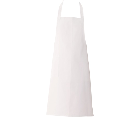 興栄繊商 厨房胸当てエプロン 首掛け ホワイト フリー M270 1枚(ご注文単位1枚)【直送品】