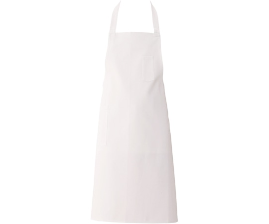 興栄繊商 厨房胸当てエプロン 首掛け ホワイト フリー M290 1枚(ご注文単位1枚)【直送品】