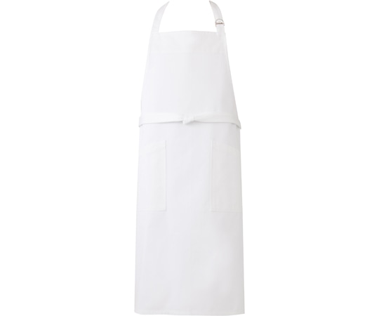 興栄繊商 胸当てエプロン 首掛け ホワイト フリー KE90 1枚(ご注文単位1枚)【直送品】