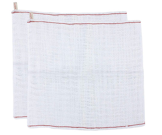 和泉利器製作所 ビストロ先生 綿ガーゼふきん 白 2枚入 379360 1個（ご注文単位1個）【直送品】