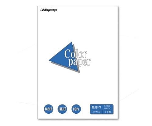 Nagatoya カラーペーパー A4 0.18mm 白 1冊(25枚入) ナ-3501 1冊(ご注文単位1冊)【直送品】
