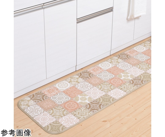 三愛繊維 拭けるマットシリーズ アンティグロ キッチンマット ベージュ 450×2700mm  1枚(ご注文単位1枚)【直送品】