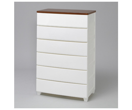 アイリスオーヤマ ウッドトップチェスト 白 MG-726 1個（ご注文単位1個）【直送品】