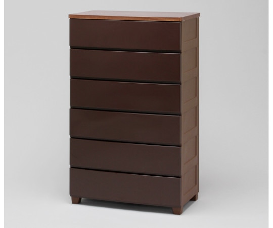 アイリスオーヤマ ウッドトップチェスト 茶 MG-726 1個（ご注文単位1個）【直送品】