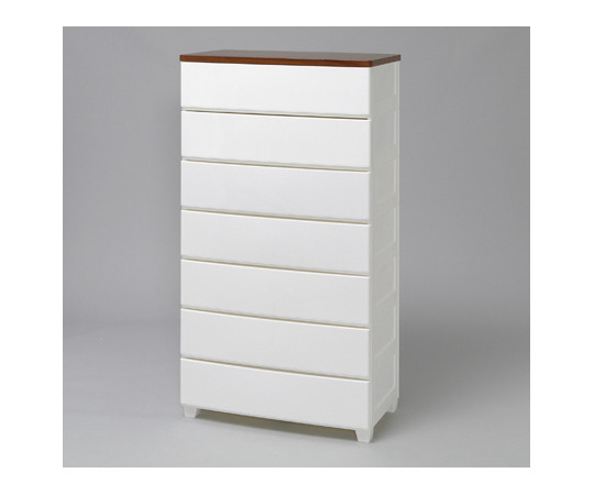 アイリスオーヤマ ウッドトップチェスト 白 MG-727 1個（ご注文単位1個）【直送品】