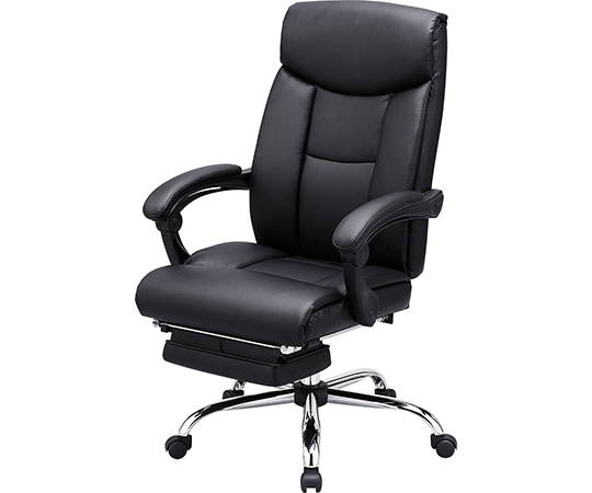 サンワサプライ オットマン収納レザーチェア SNC-L17BK 1台(ご注文単位1台)【直送品】