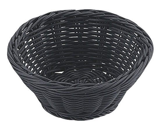 トーダイ 丸型バスケット15型 ブラック RO-430-BK 603469 1個（ご注文単位1個）【直送品】