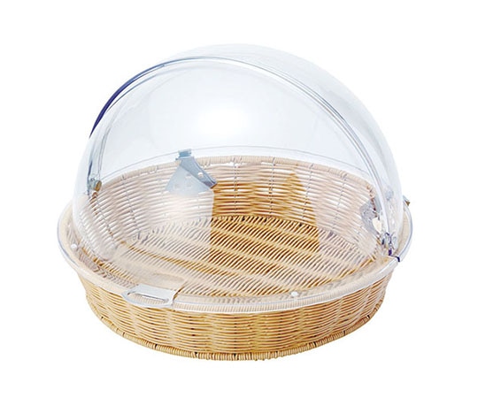 トーダイ 丸型ベーカリーバスケット 47型 アイボリー PCカバー付 BB-413-IV 196087 1個（ご注文単位1個）【直送品】