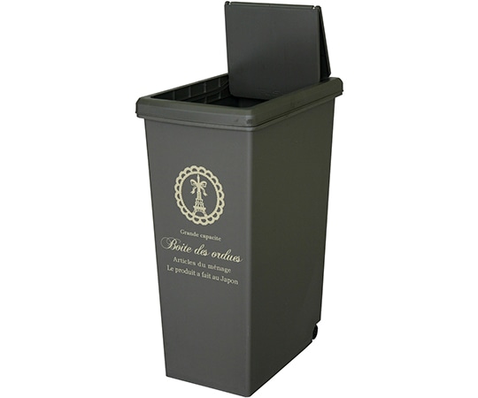 平和工業 ゴミ箱 スライドペール 45L ブラウン(つやなし) 1個(ご注文単位1個)【直送品】