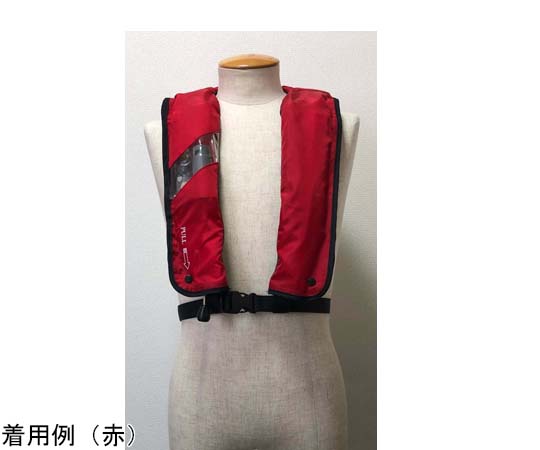 日本救命器具 膨脹式救命胴衣 首かけ式 赤 NQV-Yn型 1式（ご注文単位1式）【直送品】