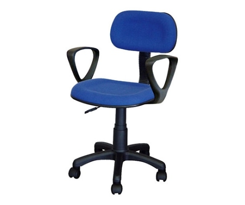 ナカバヤシ OAチェア ローバック肘付き ブルー CNE-102B/B 1個(ご注文単位1個)【直送品】