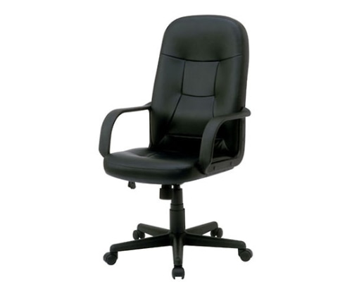 ナカバヤシ OAレザーチェア ハイバック ブラック CCL-002D 1個(ご注文単位1個)【直送品】