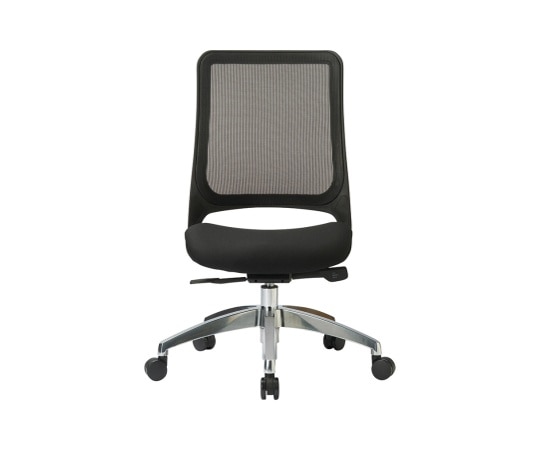 アイコ チェア ミドルバック肘なしタイプ(座面全面布張り) フレーム:ブラック 座・背:ブラック MS-1685BK(F12)BK 1個(ご注文単位1個)【直送品】