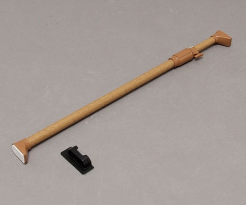 アイリスオーヤマ 木調強力伸縮棒 ダークブラウン H-MNPJ-120 1本（ご注文単位1本）【直送品】