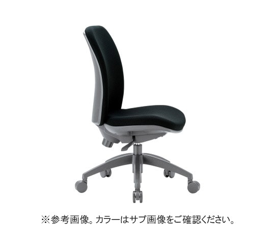 アイコ チェア ミドルバック肘なしタイプ ブラック 布張り OA-2125(FG3)BK 1個(ご注文単位1個)【直送品】
