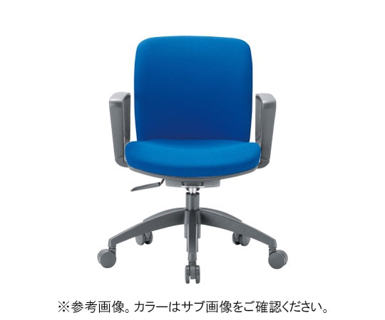 アイコ チェア ローバックサークル肘タイプ ブルー 布張り OA-2115BJ(FG3)BU 1個(ご注文単位1個)【直送品】