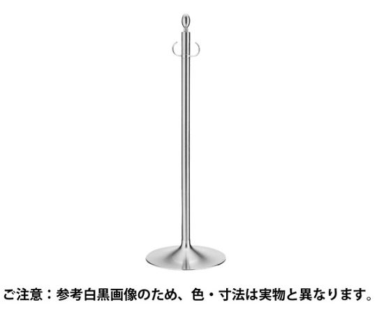 シロクマ フロアパーティションポールクローム/鏡面 FPP1001 1個(ご注文単位1個)【直送品】