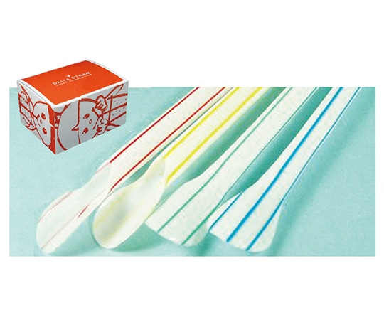 ダイヤ（DAIYA） スプーンストロー 6mm×21cm 包装なし 白地ストライプ 1箱(500本入)  1箱（ご注文単位1箱）【直送品】