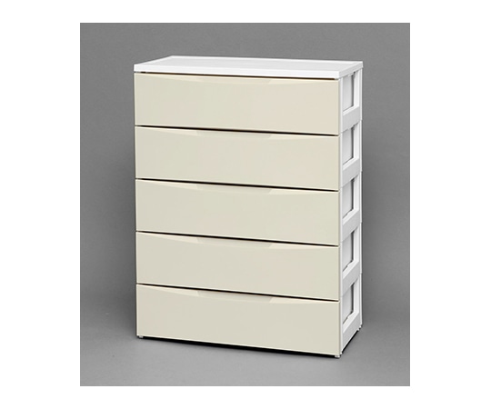 アイリスオーヤマ ワイドチェスト ホワイト/アイボリー 720×410×995mm COD-725 1個（ご注文単位1個）【直送品】