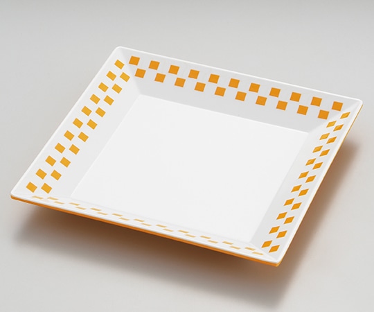 エンテック スクエアプレート 黄 CH-11Y 1枚（ご注文単位1枚）【直送品】