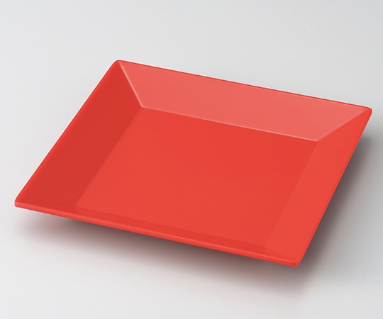 エンテック スクエアプレート 赤 SP-11R 1個（ご注文単位1個）【直送品】