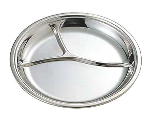 IKD（イケダ） IKD 18-8抗菌丸型ランチ皿 10インチ 324004 1個（ご注文単位1個）【直送品】