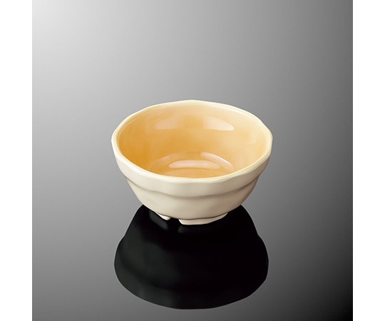 国際化工 丸深小鉢 乳白/オレンジC G 19-IOC 1個（ご注文単位1個）【直送品】