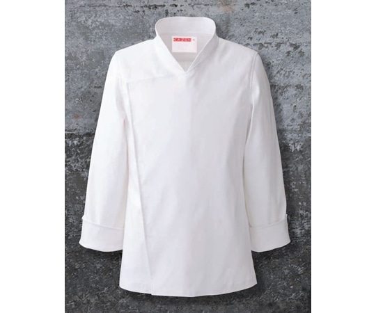 KAZEN ストレッチコックコート 白 S 407-60 S 1枚（ご注文単位1枚）【直送品】