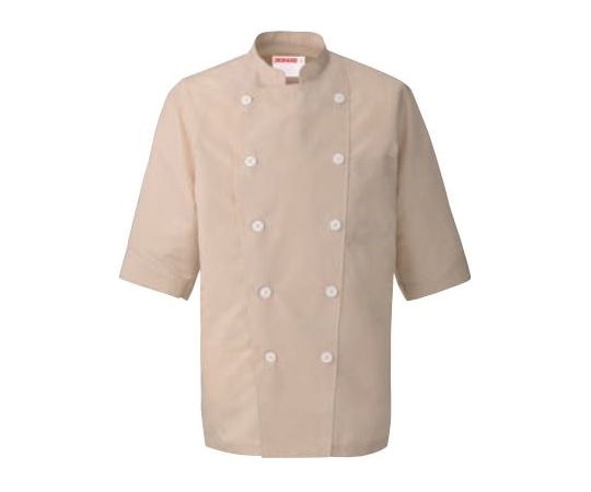 KAZEN 兼用コックシャツ ベージュ SS 421-72 SS 1枚（ご注文単位1枚）【直送品】